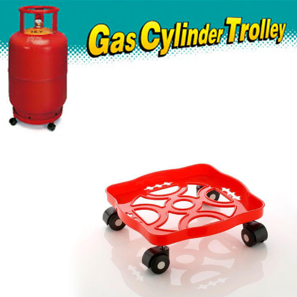 Square Plastic Gas Cylinder Trolley - Image 7
