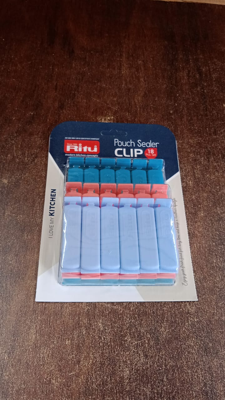 Ritu 18-Piece Plastic Pouch Sealer Clip Set - Image 7