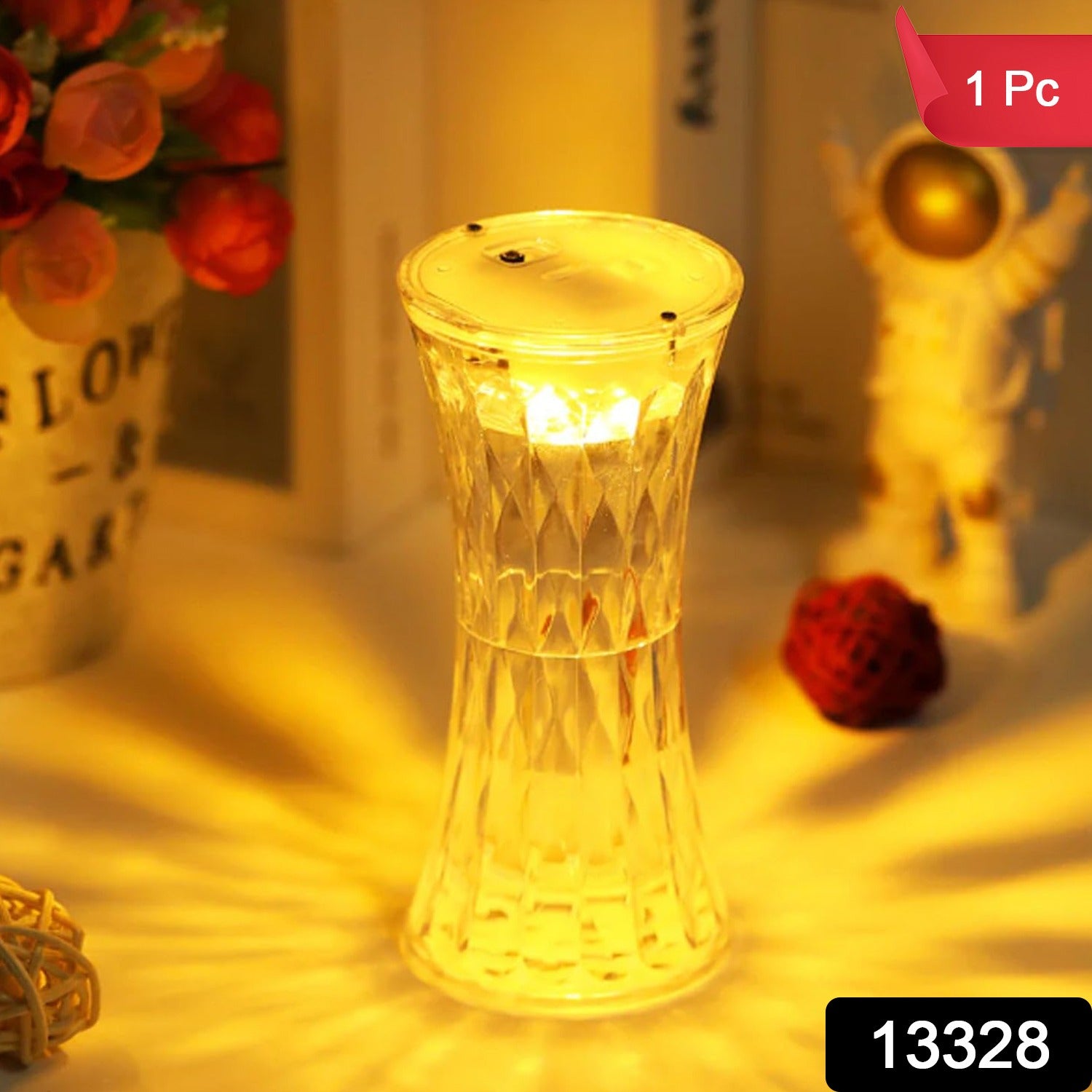 Crystal Lamp, Universal Night Light, Soft Lighting, Diwali (1 Pc) - Image 2