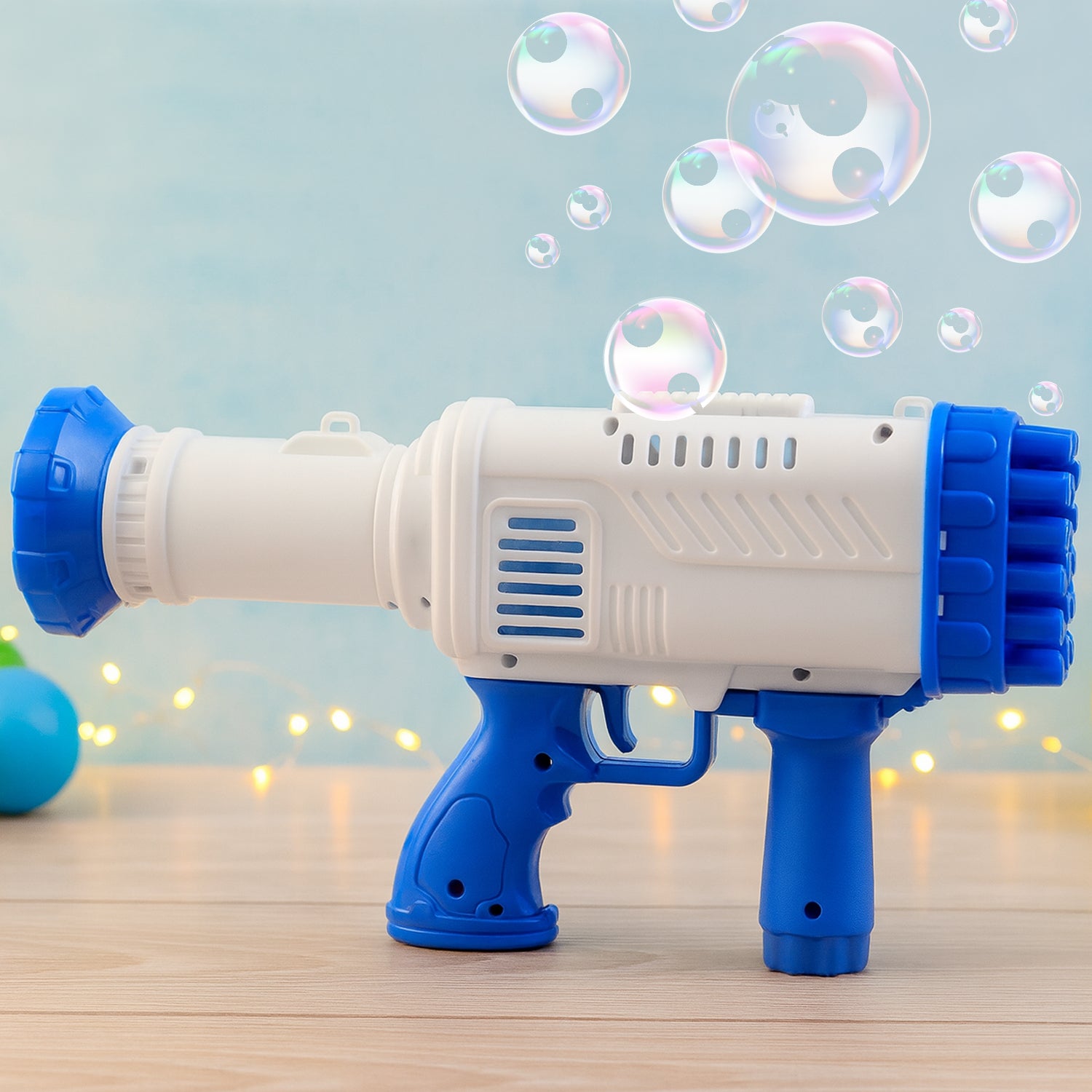 32 Holes Big Powerful Machine Bubble Gun Toys (1 Set) - Image 11