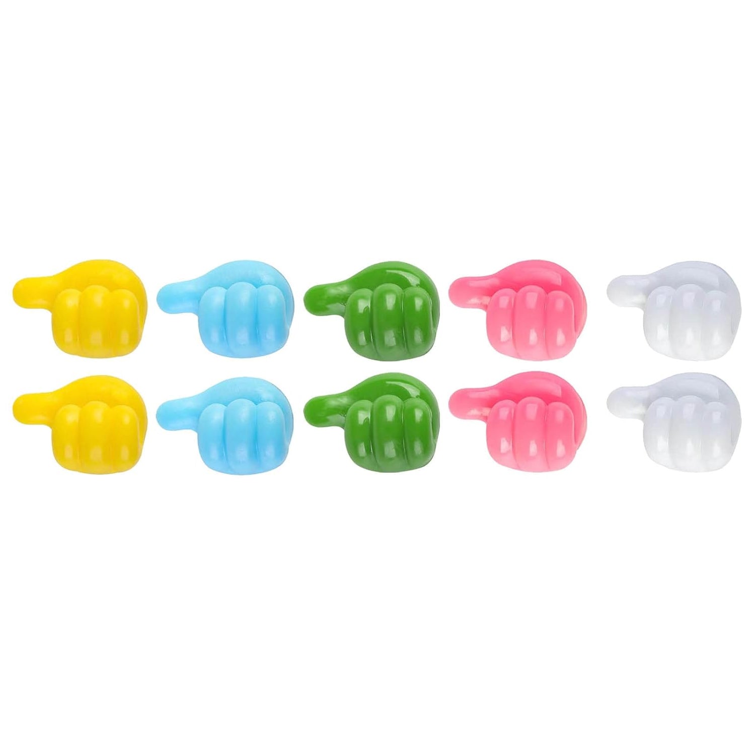 Thumb Cable Clips, Multi-Color Cord Organizer for Home, Office, Car (10 Pc Set) - Image 4