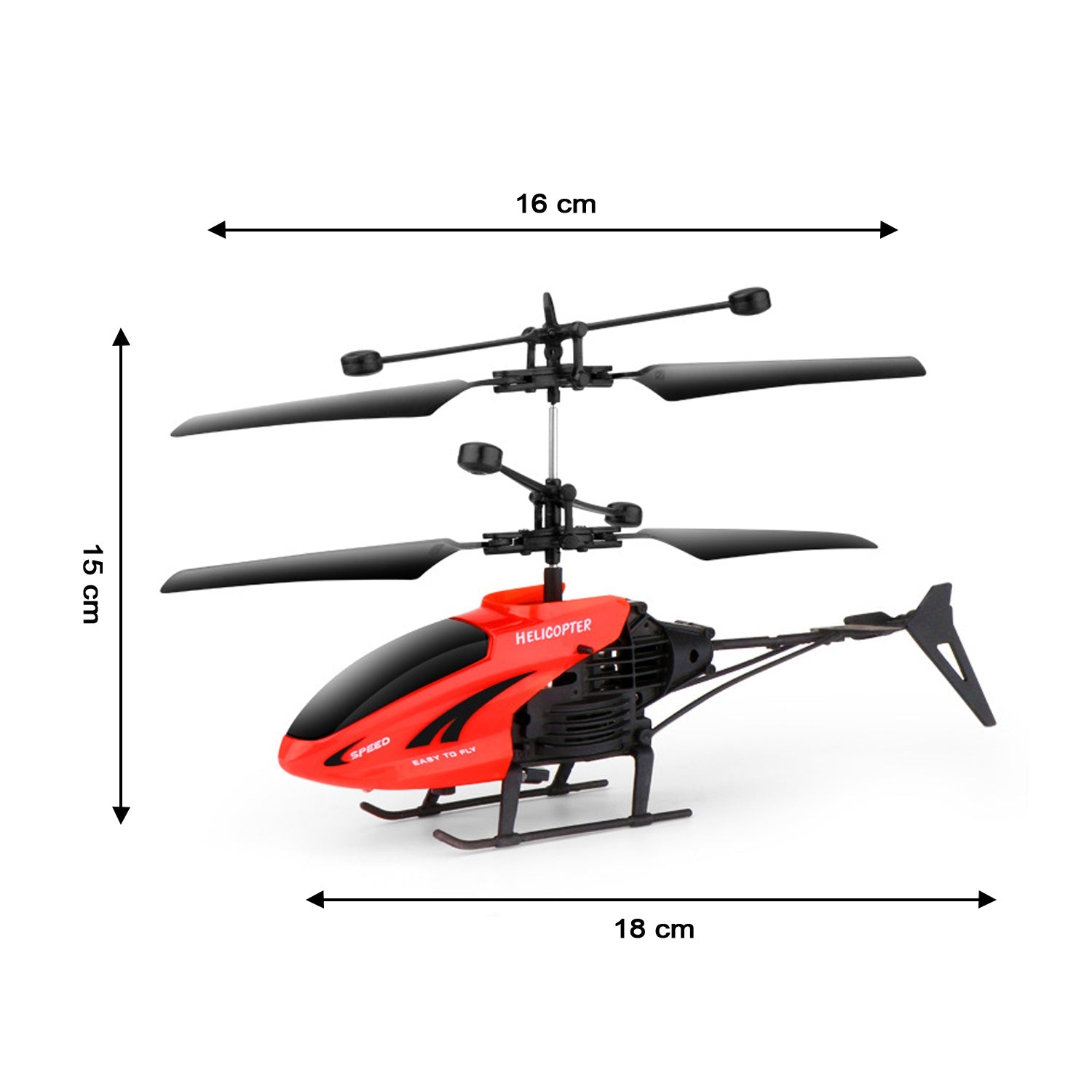 Remote Control Helicopter with USB Chargeable Cable for Boy and Girl Children (Pack of 1) - Image 8