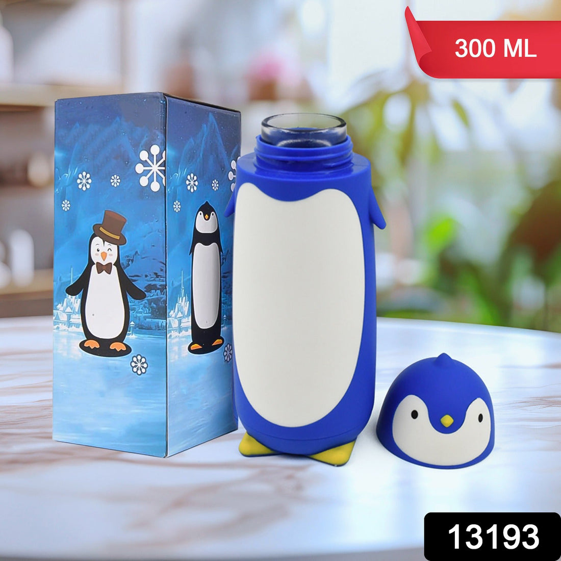 Penguin Water Bottle Penguin Cartoon Water Bottle Funny Travel Mug Insulated, Inner glass Vacuum Water Bottle - 01 - Image 2
