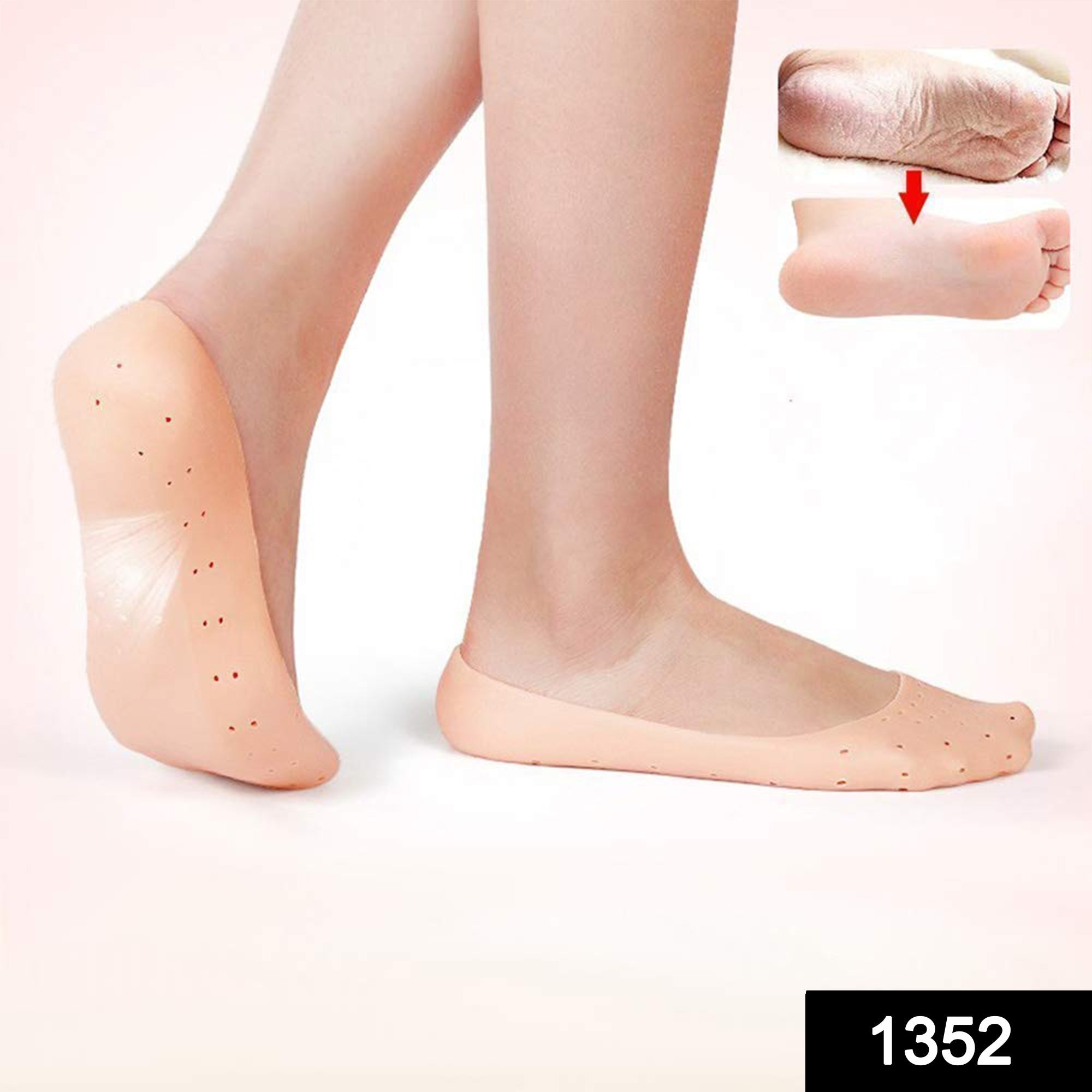 Anti Crack silicone Foot Protector Moisturizing Socks - Image 2