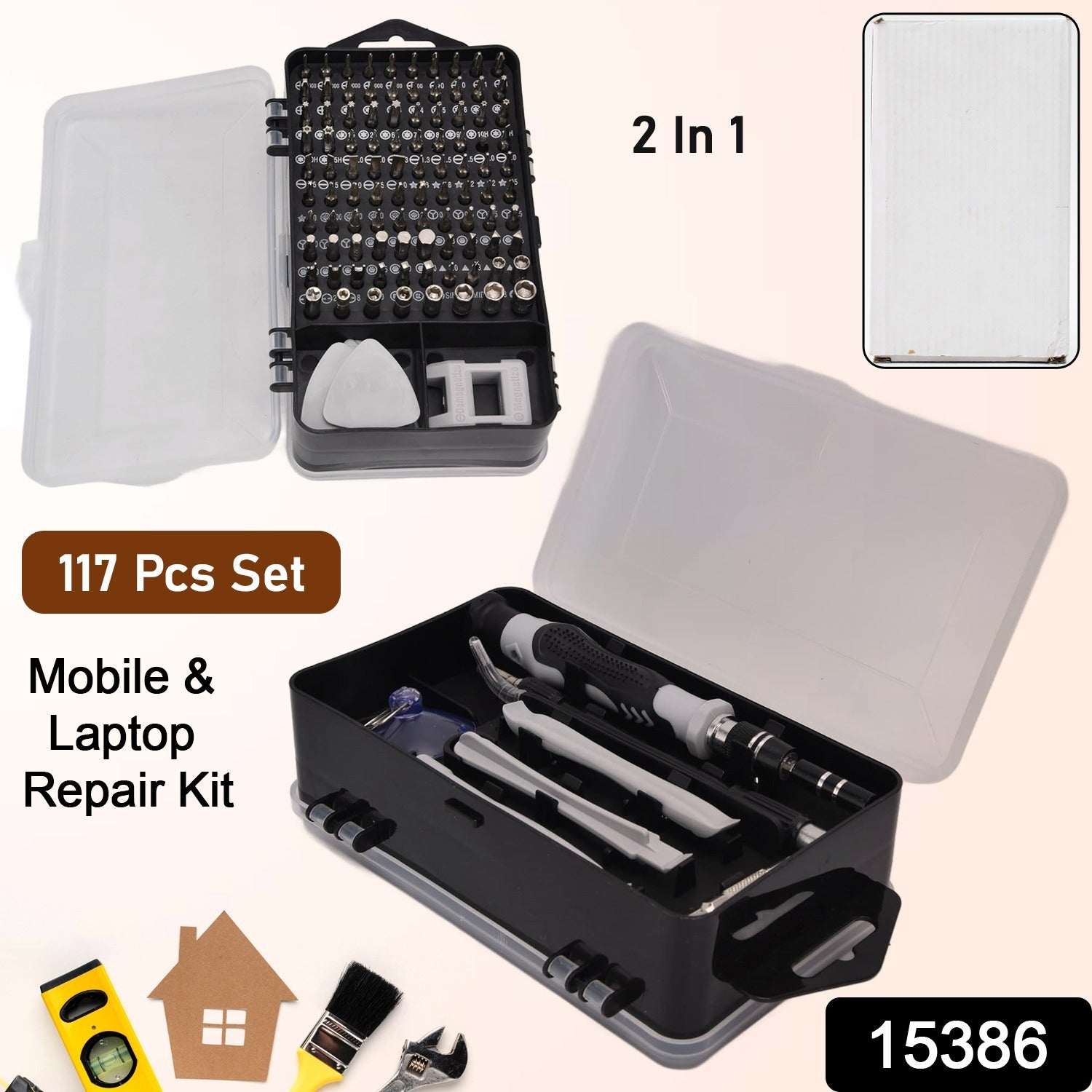 Screwdriver Electronic Laptop, Mobile Repair Tool Kit (117 Pcs Set) - Image 2