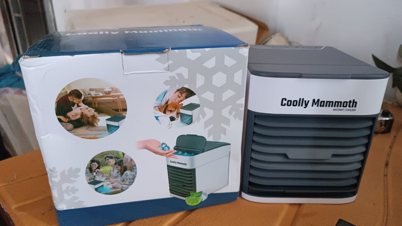 Mini Portable Air Cooler with LED Light & Water Fill - Image 12