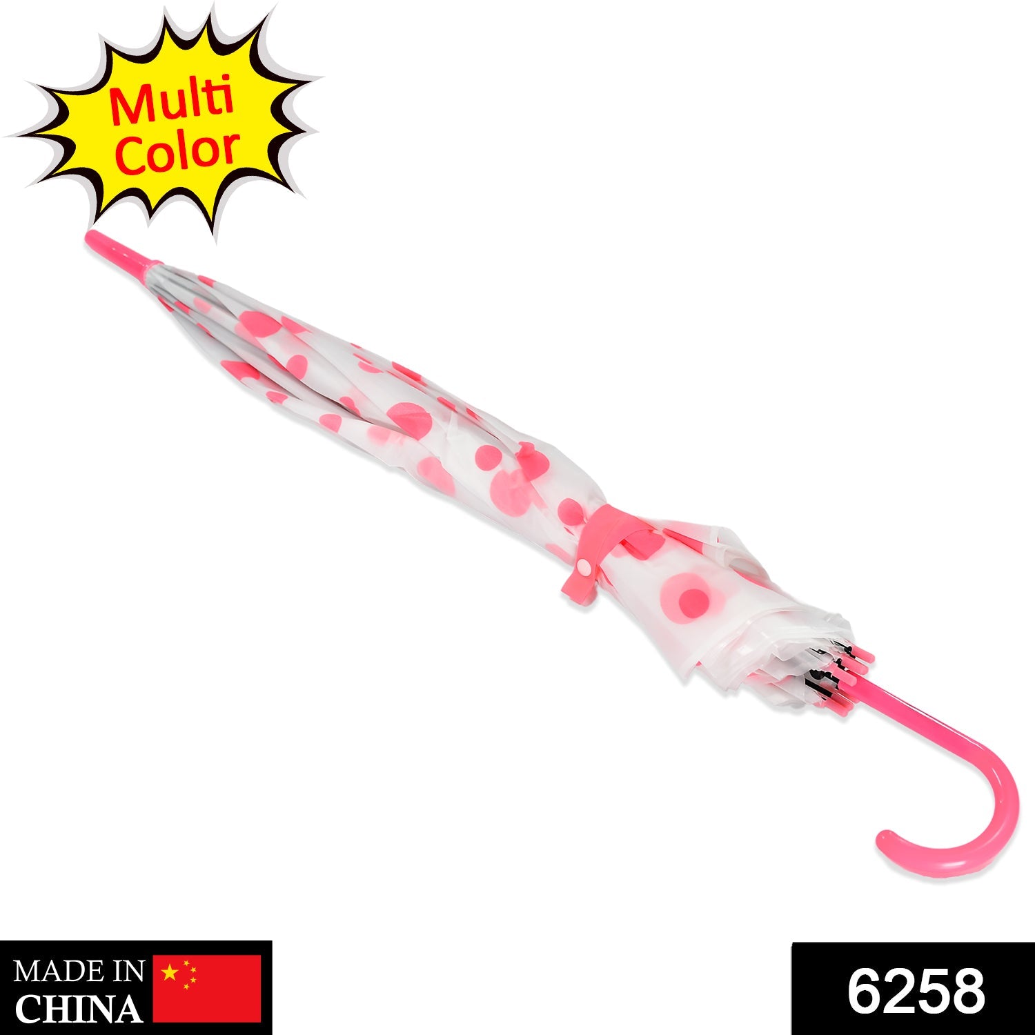 Dot Printed Umbrella for Men and Women Multicolor - Image 2