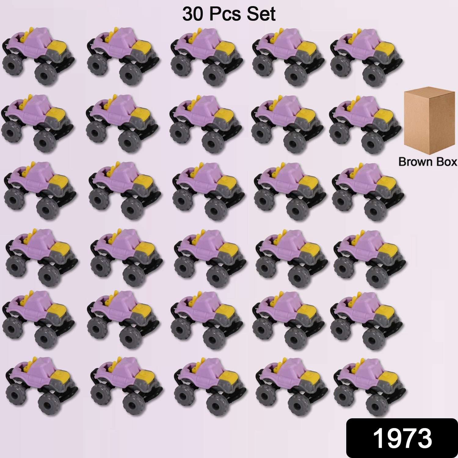 Mini Monster Trucks Friction Powered Cars for Kids Big Plastic Tires Baby Boys Super Cars Blaze Truck for Kids Gifts Toys (30 Pcs Set) - Image 2