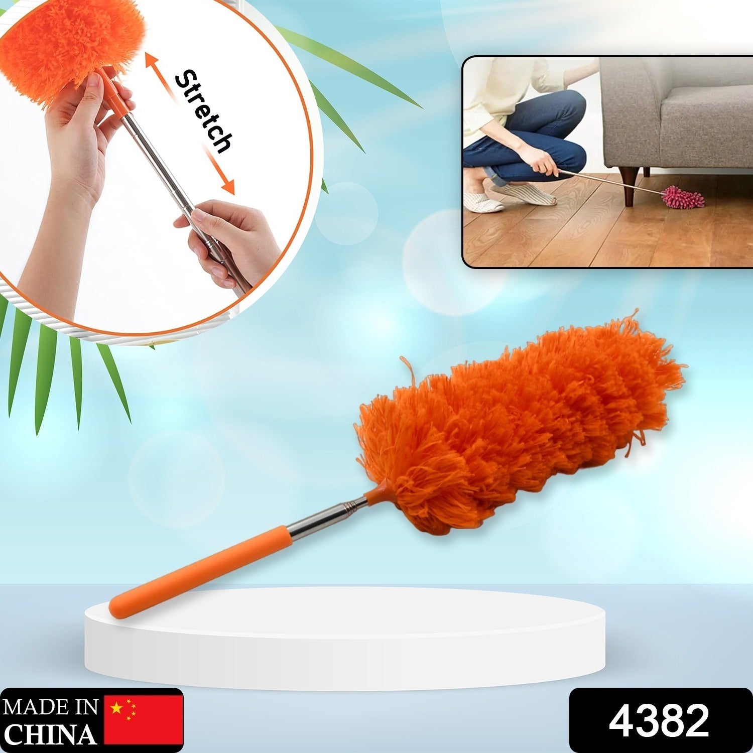 Adjustable Extendable Microfiber Duster – Washable Cleaning Tool - Image 2