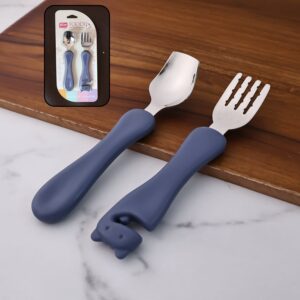 Supermom Foodie Stainless Steel Spoon & Fork (2 Pc Set)