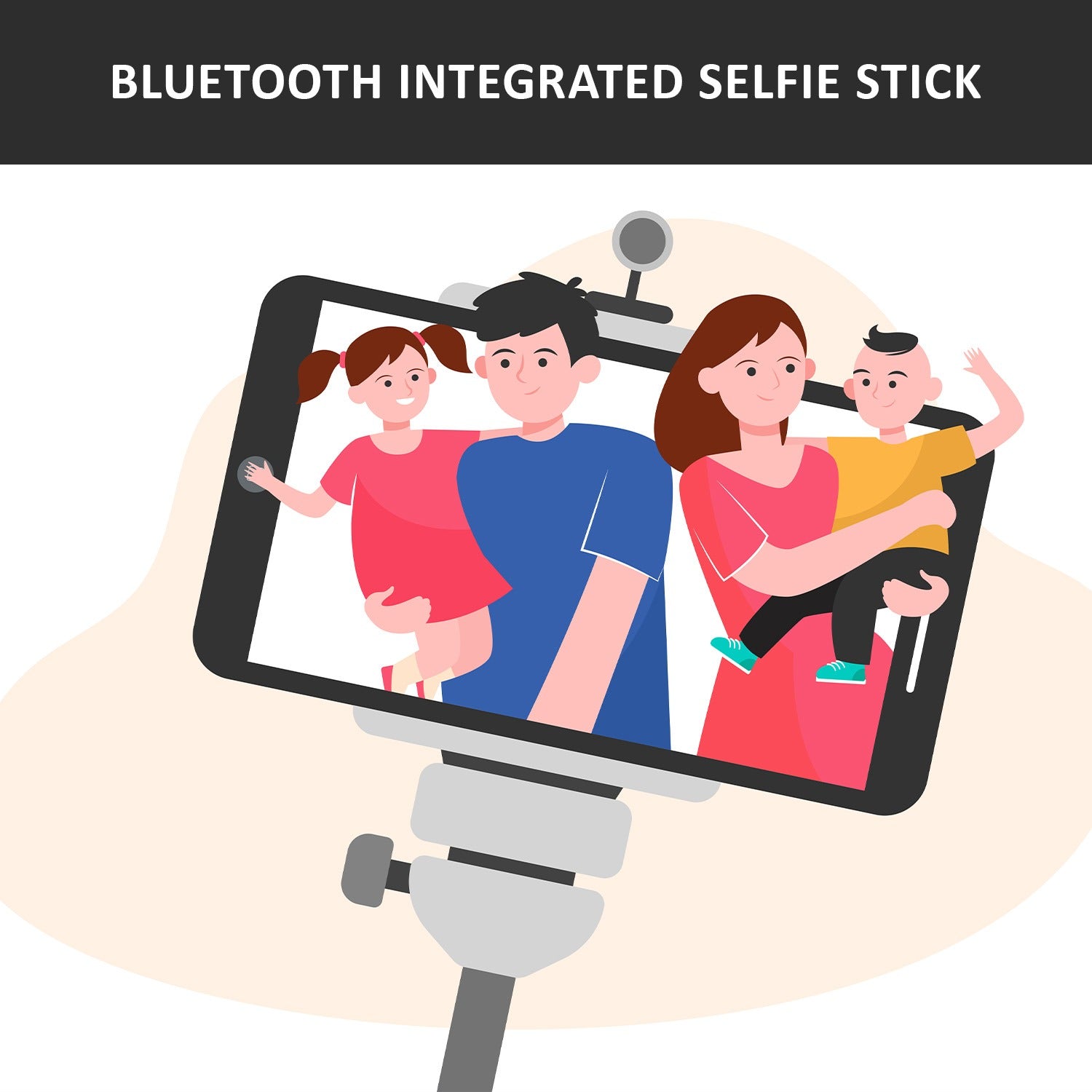 Bluetooth Selfie Stick, Portable Phone Tripod Stand for Mobile - Image 5
