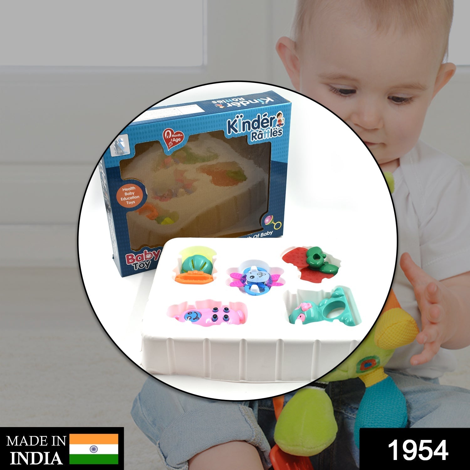 AT54 Rattles Baby Toy and game for kids and babies for playing and enjoying purposes. - Image 2