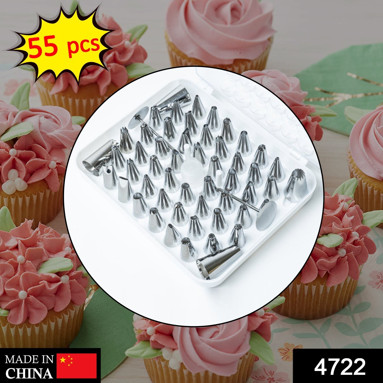 Cake Nozzle Set for Pastry Decorations (55-Piece) - Image 2