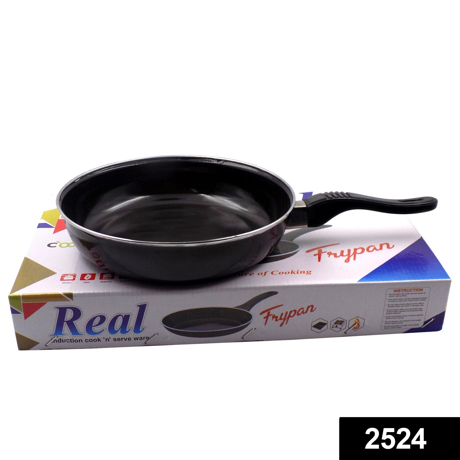 Induction Base Hard Anodized Tadka Fry Pan Nonstick - Image 2