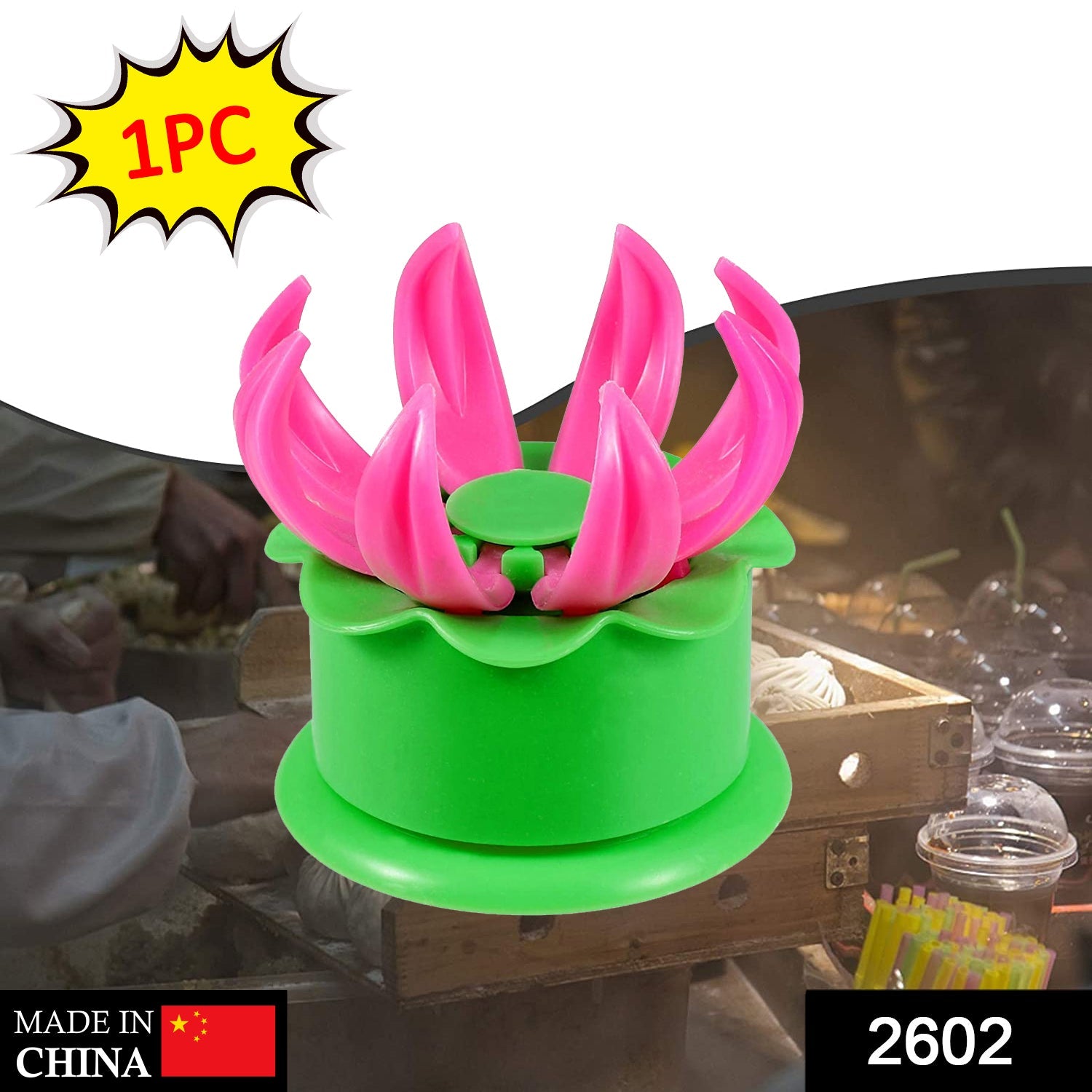 Momos maker Plastic Mold and Filling Spoon Cooking Tools Set Steamed Stuffed Bun Maker and Dumpling Maker for Cooking Delicious - Image 2