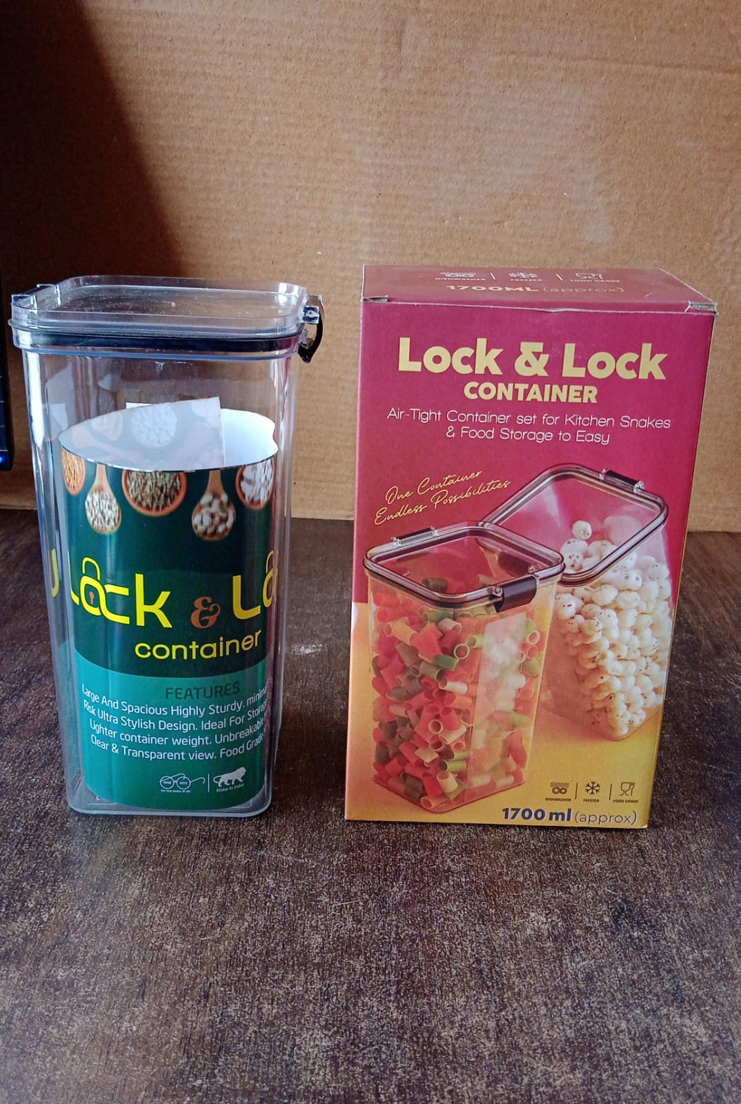 1700 ML Airtight Lock & Lock Plastic Storage Container (1 Pc) - Image 9