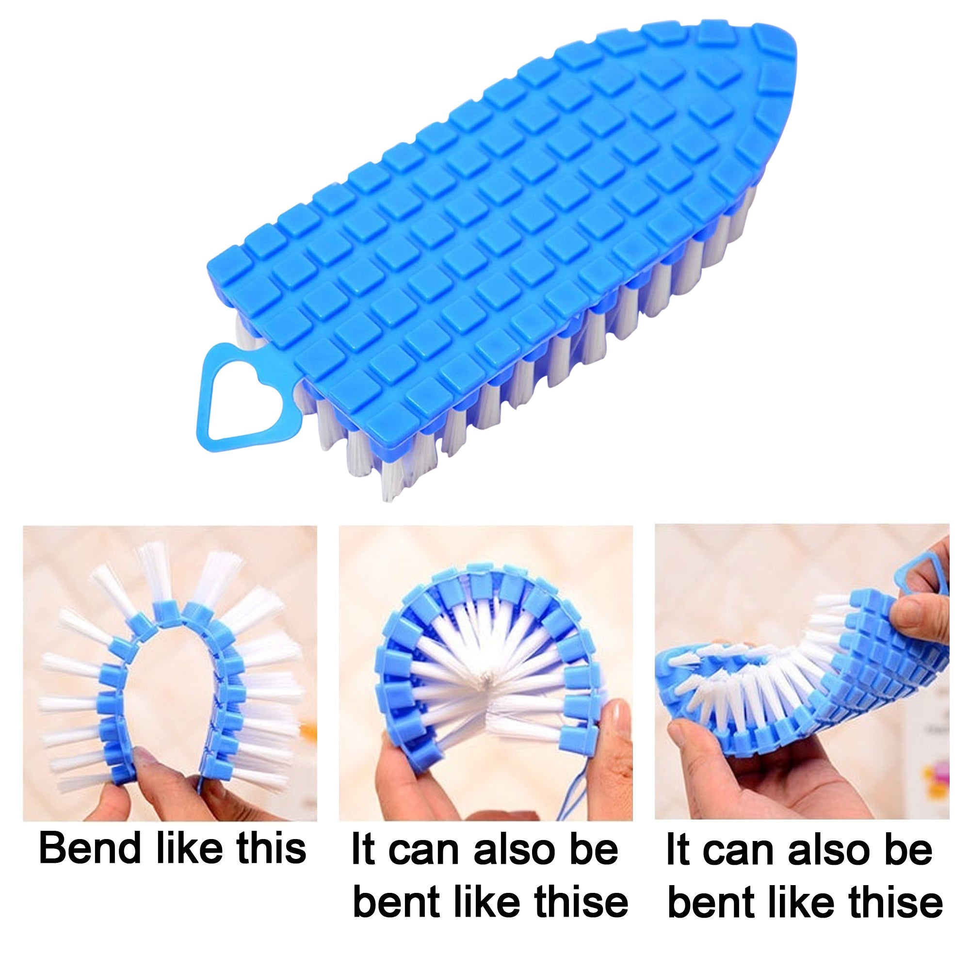 Flexible Plastic Cleaning Brush for Home, Kitchen and Bathroom, - Image 4
