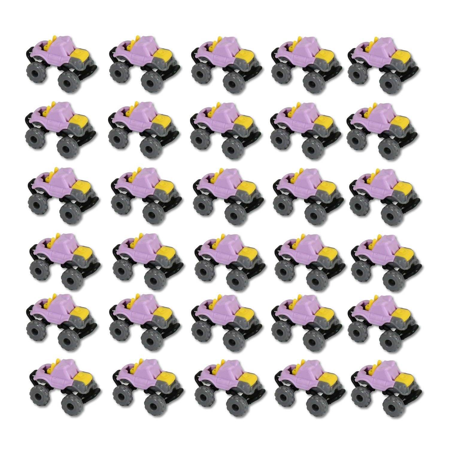 Mini Monster Trucks Friction Powered Cars for Kids Big Plastic Tires Baby Boys Super Cars Blaze Truck for Kids Gifts Toys (30 Pcs Set) - Image 3