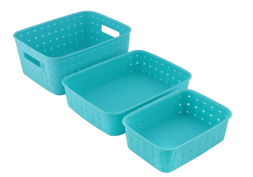 Smart Baskets for Storage(Set of 3) Sky Blue - Image 4