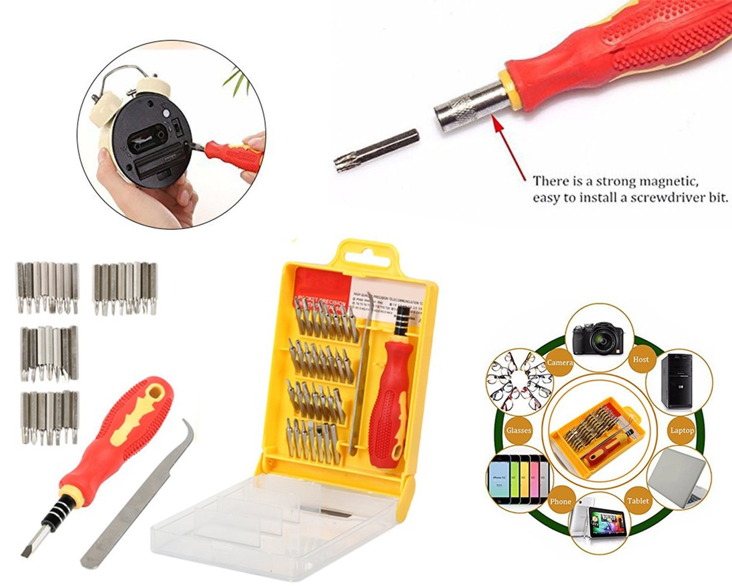Screwdriver Set 32 in 1 with Magnetic Holder - Image 7