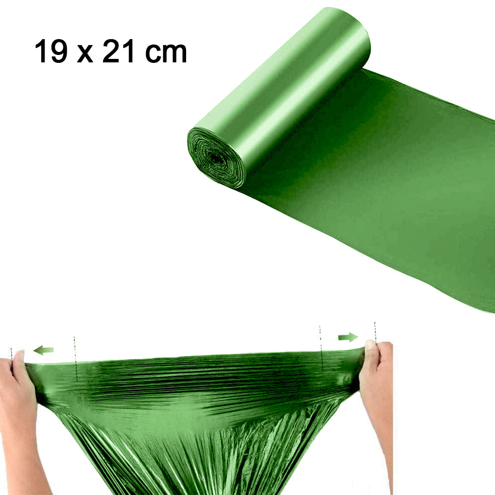 Bio-degradable Eco Friendly Garbage / Trash Bags Rolls (19" x 21") (Green) - Image 3