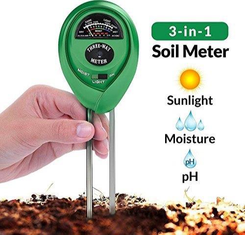 Soil Tester 3-in-1 Plant Moisture Sensor (Green) - Image 6