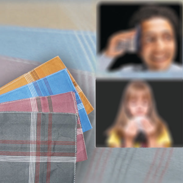 Men's King Size Formal Handkerchiefs for Office Use - Pack of 12 - Image 2