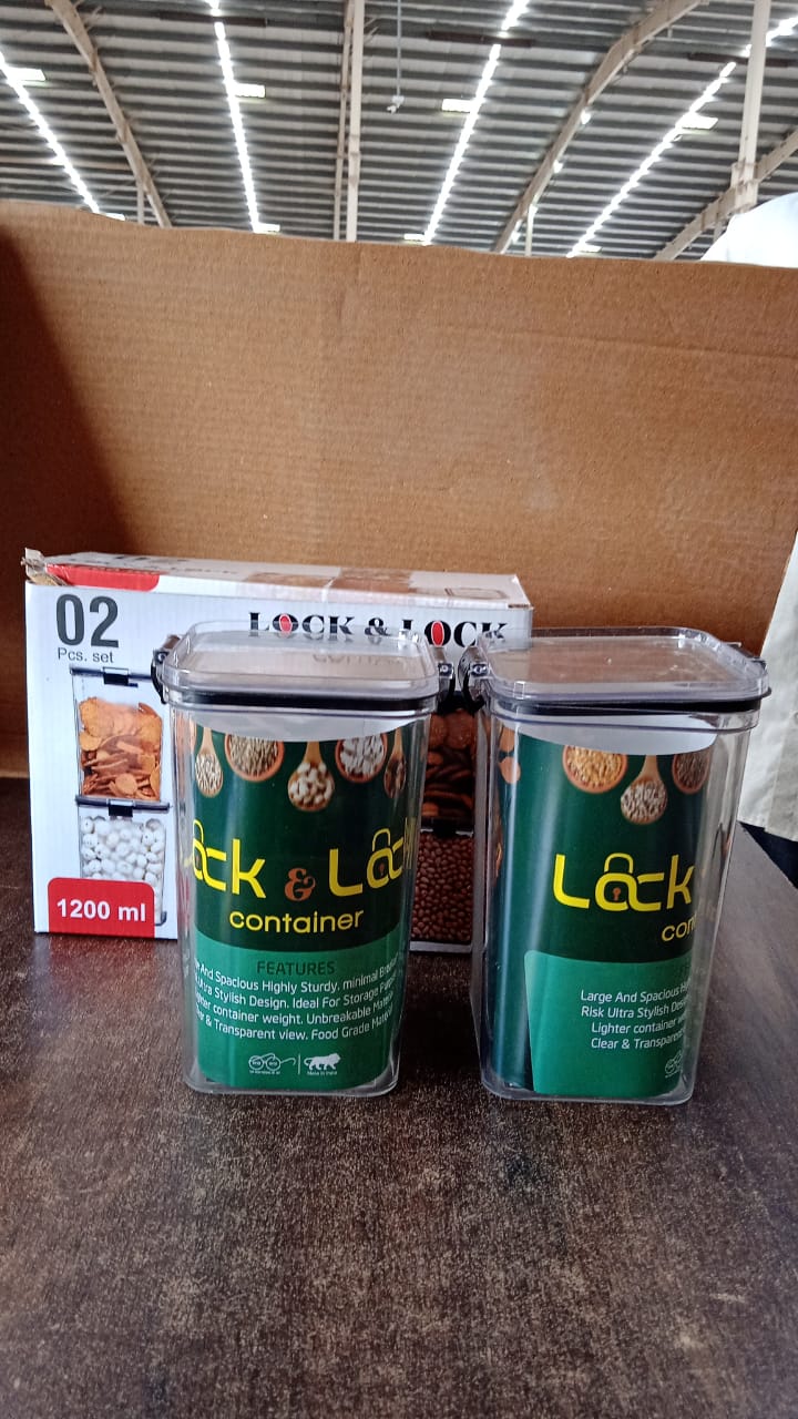 1200 ML Airtight Lock & Lock Food Storage Container Set – 2 Piece - Image 8