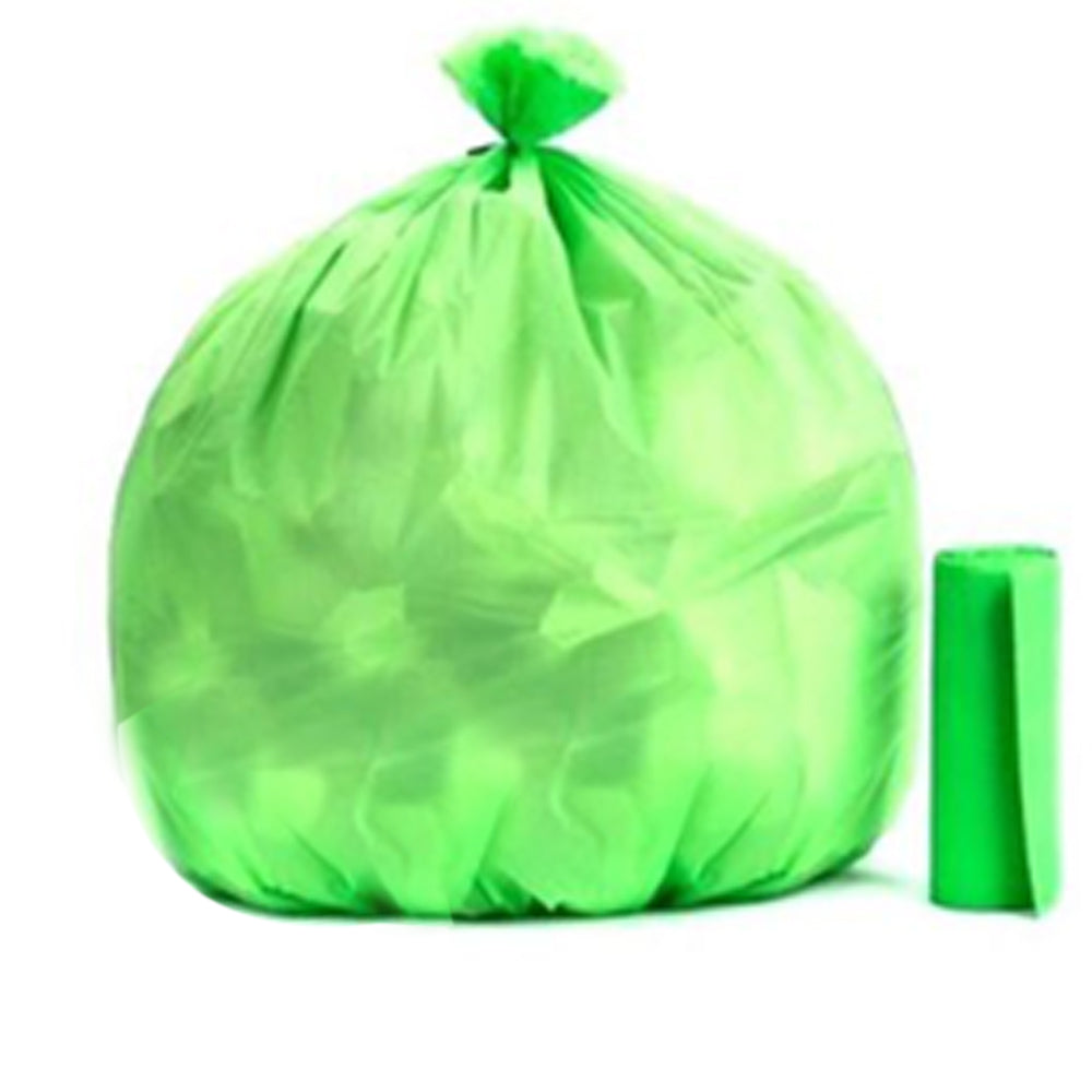 Bio-degradable Eco Friendly Garbage / Trash Bags Rolls (19" x 21") (Green) - Image 5