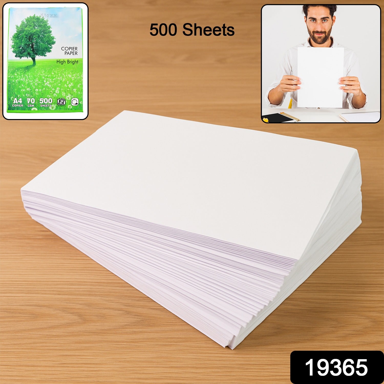 A4 Size High Bright Copier Paper – 70 GSM – Pack of 500 Sheets - Image 2