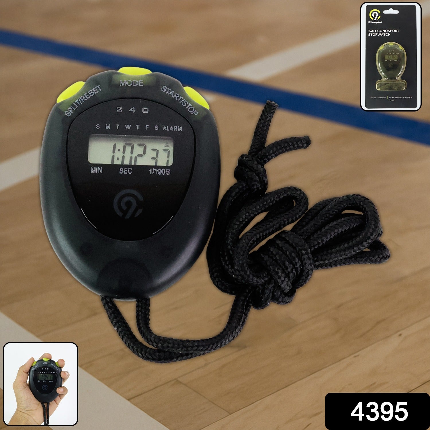 Digital Sports Stopwatch Timer with Split Timing - Image 2