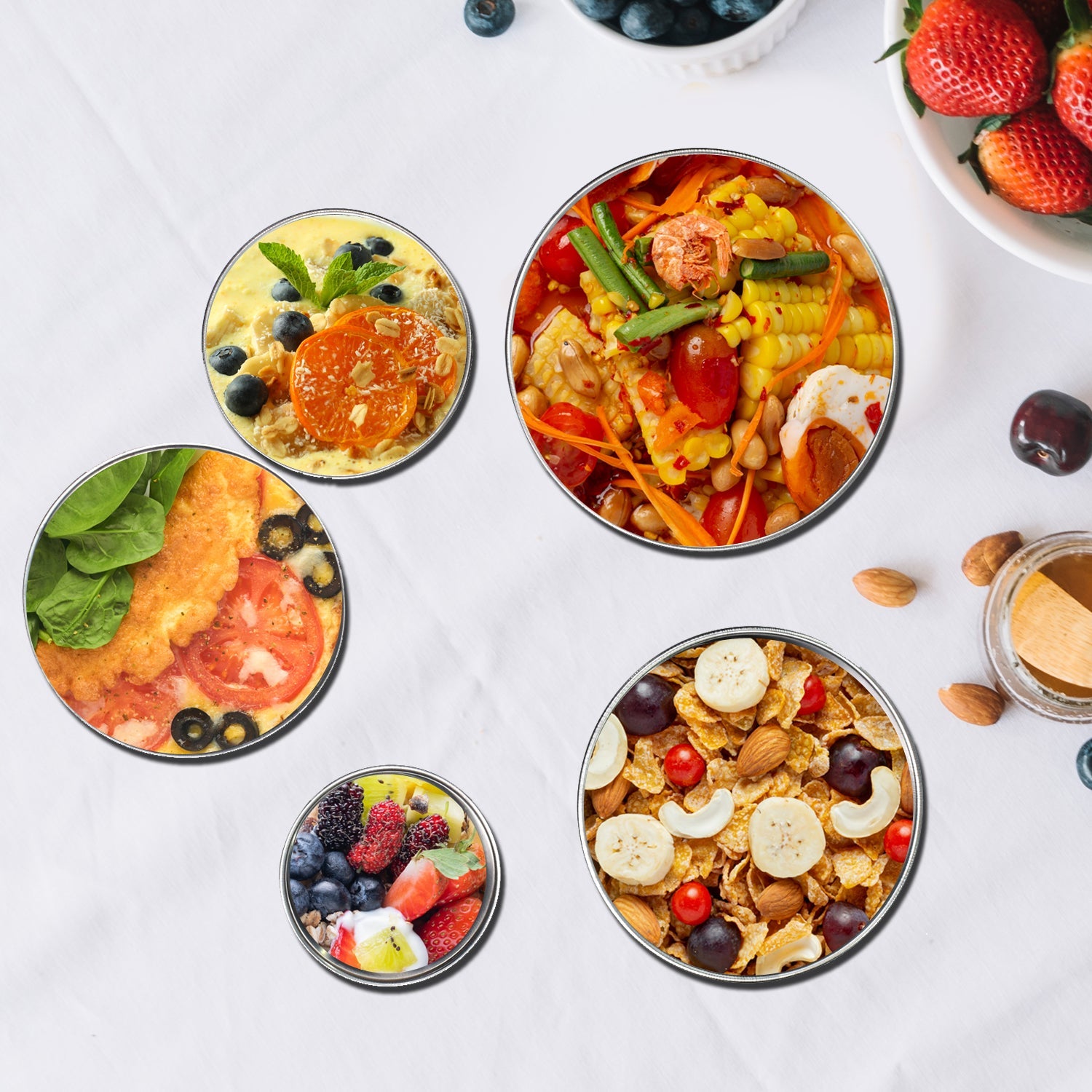 Stainless Steel Food Storage Airtight & Leak Proof Lunch Box - Image 3