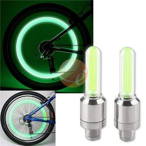 LED Flash Light lamp tyre Wheel Valve Sealing caps (2 Pc / Mix Color) - Image 9