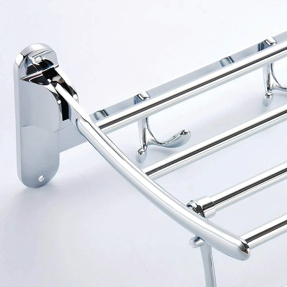 Stainless Steel Folding Towel Rack Cum Towel Bar 18 Inch - Image 3
