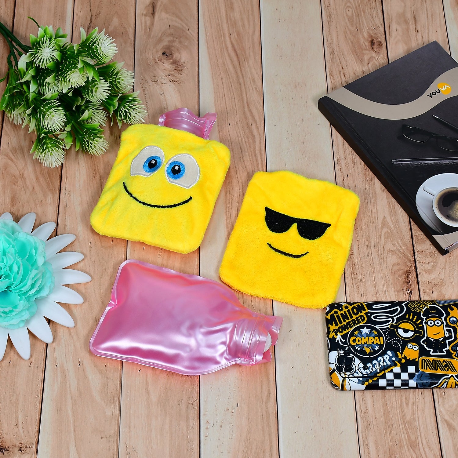 Fun Emoji Relief (1 Pc): Mini Hot Water Bag for Aches & Pains - Image 7