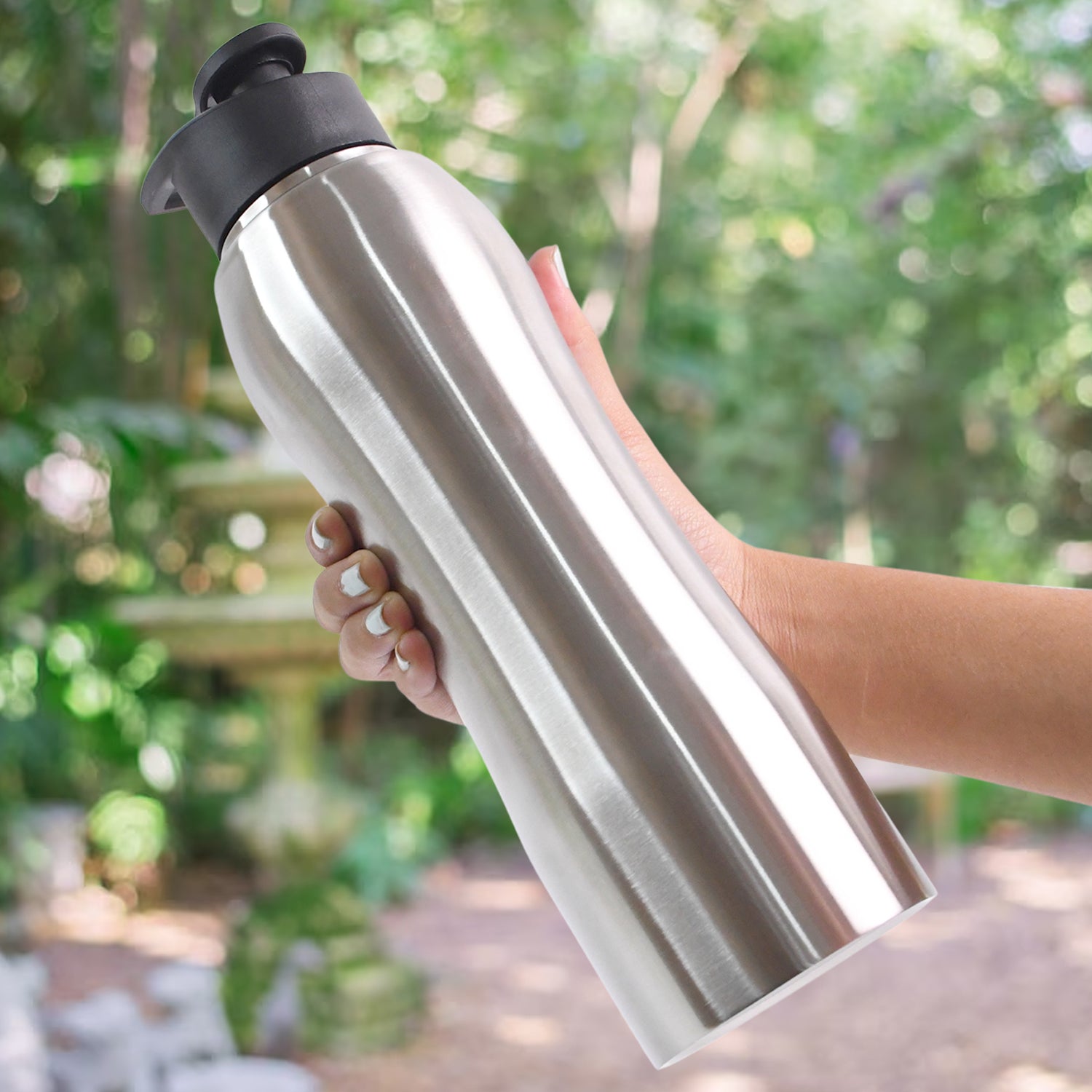 Stainless Steel Double Wall Vacuum-Insulated Drink Water Bottle (1000 ML Approx) - Image 6