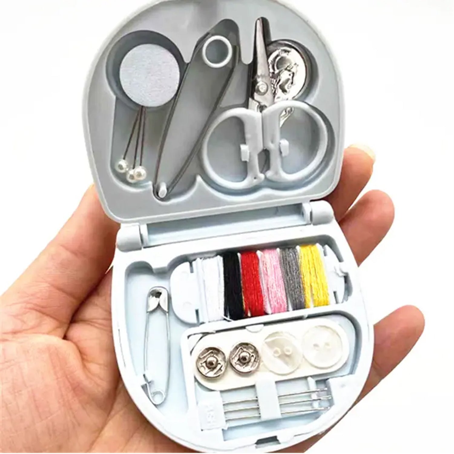 Mini Travel Sewing Kit for Beginners with Threads & Scissors - Image 6