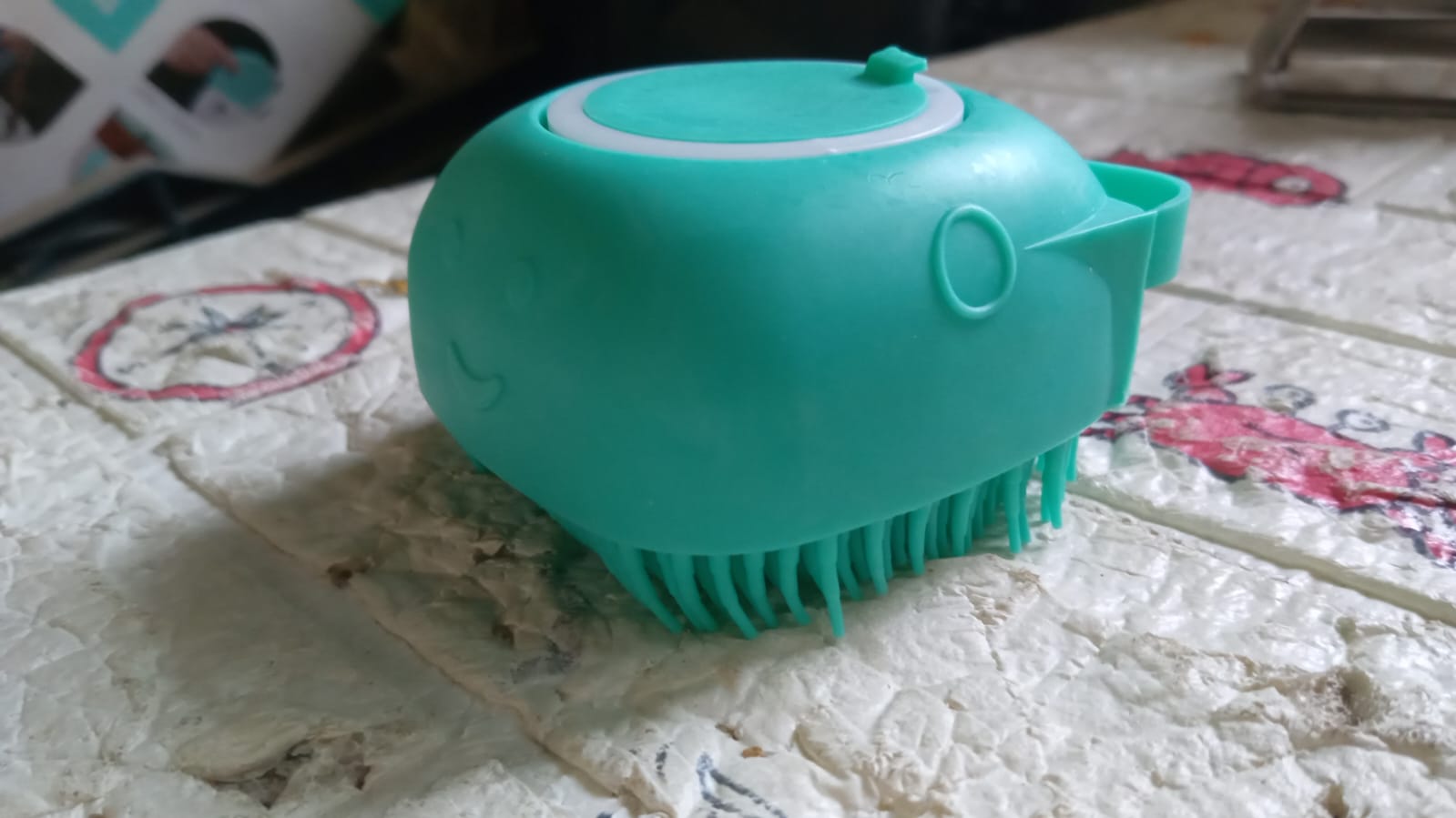 Silicone Massage Bath Body Brush Soft Bristle With Shampoo Dispenser - Image 10