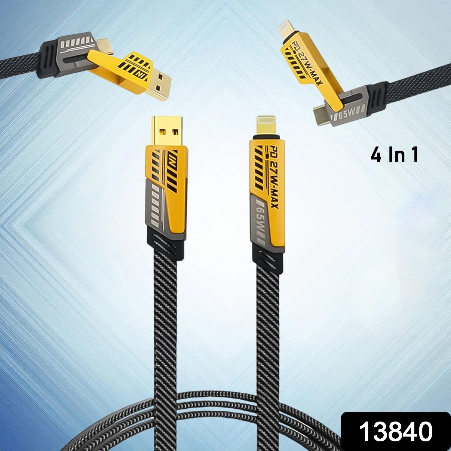 4 in 1 Fast Charging Cable With Multiport USB-C to Type C - Image 2