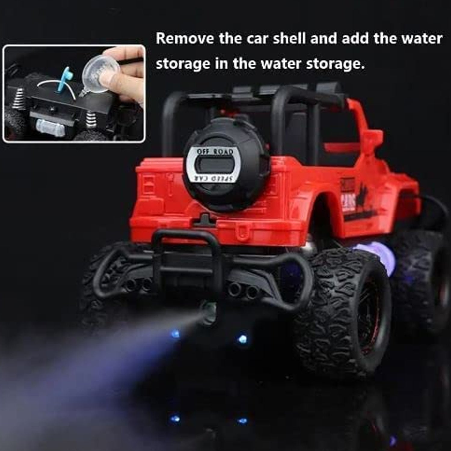 Mist Spray Race Car Toy Off Road Speed Car With Smoke (Water Sprayer Mist With Light) High Strength Climbing Power & Smoke Effect (Color May Vary), Kids - Image 6