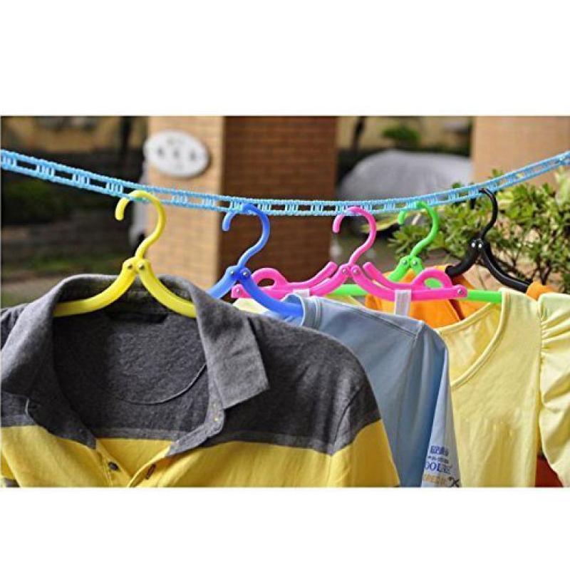 Clothesline Drying Nylon Rope with Hooks - Image 6