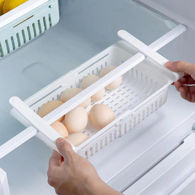 Fridge Organizer Drawer - Adjustable Fridge Storage Basket ( 4pc Set ) - Image 5