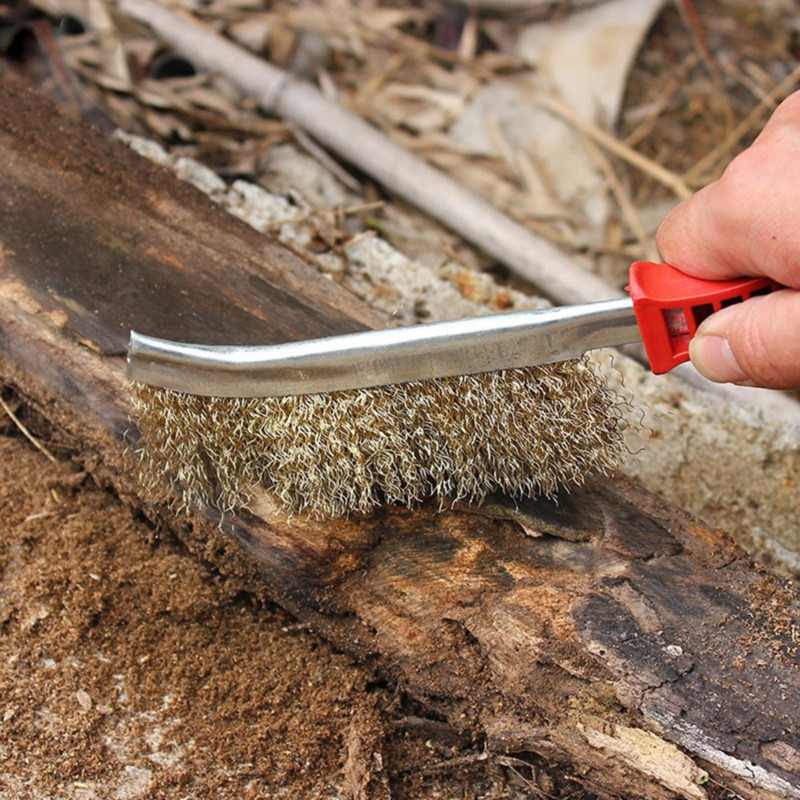 Stainless Steel Wire Hand Brush Metal Cleaner Rust Paint Removing Tool - Image 5