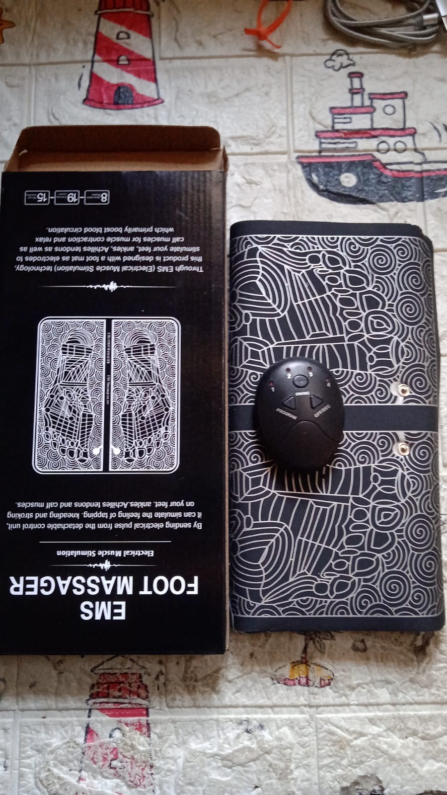 EMS Foot Massager, Electric Feet Massager, Deep Kneading Circulation Foot Booster for Feet and Legs Muscle Stimulator, Folding Portable Electric Massage Machine (Mix Design) - Image 13