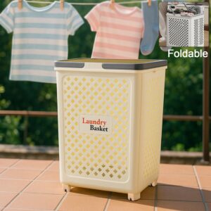 Multipurpose Foldable Laundry Basket with Wheels