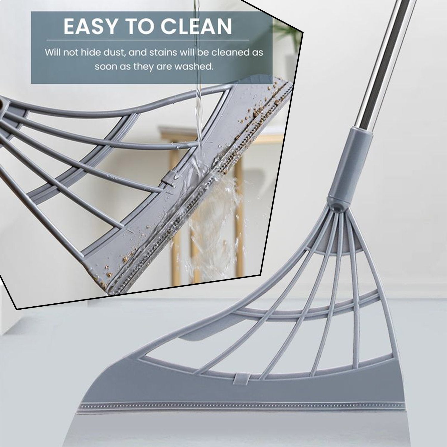 Durable Eco-Friendly Broom with Scraper - Image 7
