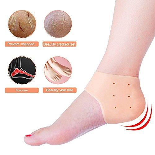 Moisturizing Skin Softening Silicone Gel for Dry Cracked Heel Repair (Multicolour) - Image 3