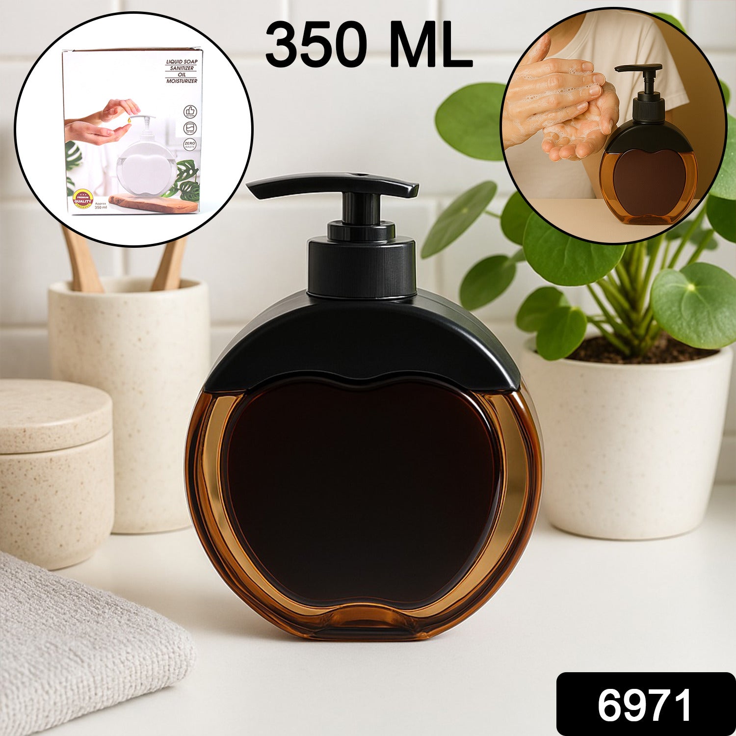 Refillable Liquid Soap Dispenser (350 ML Approx) - Image 2