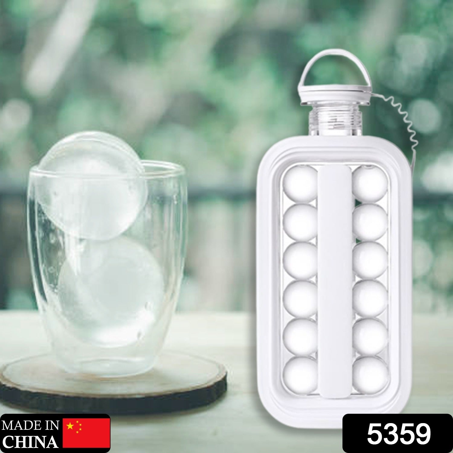 Foldable Ice Tray with Lid, 2-in-1 Ice Ball Maker - Image 2