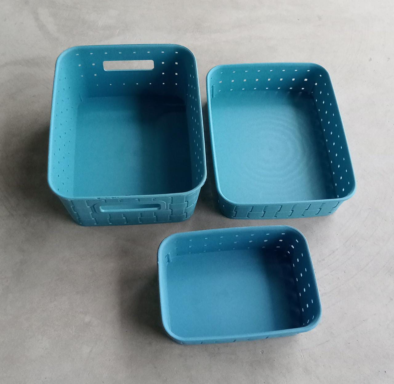 Smart Baskets for Storage(Set of 3) Sky Blue - Image 9